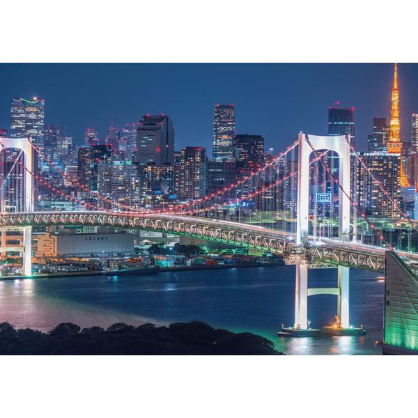 ポストカード カラー写真 日本風景シリーズ 東京 夜景 105×150mm 観光地 名所 メッセージ...