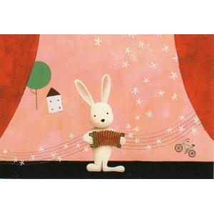 ポストカード 山田和明 ピアソラのうさぎ 100×148mm絵本 イラスト