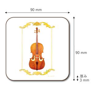 コースター4枚セット 山田和明 90×90mm...の詳細画像3