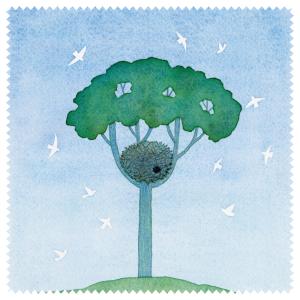 クリーニングクロス 山田和明 モノポの巣 幸せの日々 190×190mm 大きめ メガネ拭き