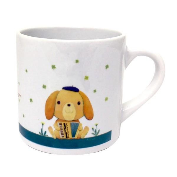 マグカップ 小 山田和明 たれ耳うさぎのロップくん ミュージック 絵本作家 かわいい 動物 楽器