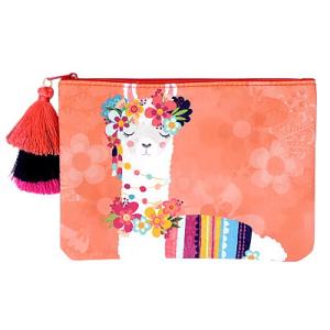 Llama Love コスメポーチ バッグ 3色タッセル付き レディース メルヘン ファンシー