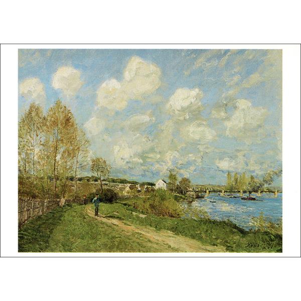 ポストカード アート シスレー ブージヴァルの夏 148×105mm メッセージカード 郵便はがき