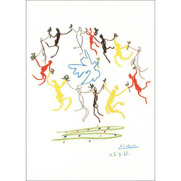 ポストカード アート ピカソ ドローイング 青年の踊り 148×105mm メッセージカード 郵便は...