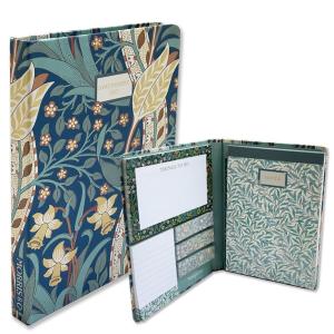 ステーショナリーセット ウィリアムモリス ノート メモ帳 付箋 鉛筆 花柄 入学祝い 誕生日 ビジネス 新生活 文房具 ステーショナリー イギリス 英国