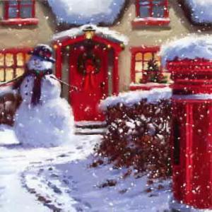 グリーティングカード クリスマスカード メッセージカード 封筒付き/白