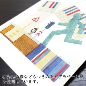 ポストカード 山田和明 二つの風船 105×1...の詳細画像2