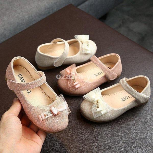 フォーマルシューズ 女の子 子供フォーマルシューズ 子ども靴 ワンストラップ キッズシューズ リボン...