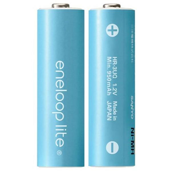 SANYO eneloop lite 充電式ニッケル水素電池(単3形2個パック) HR-3UQ-2B...