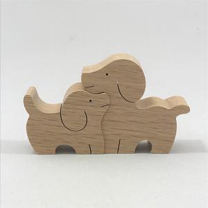 KA161 ヒツジのカップル 小黒三郎の組み木 十二支の動物 : ゆかいな