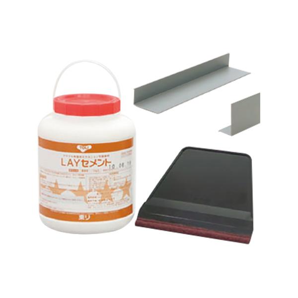 床材用接着剤 LAYセメント 3kg アクリル樹脂系エマルション形 東リ LAYC-3 専用はけ付き