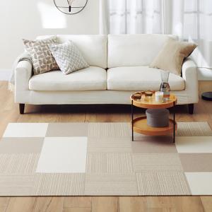 (カットサンプル) ペット対応 住宅用タイルカーペット ストライプ ループパイル 選べる3カラー サンゲツ スタイルキットプラス （10cm正方形程度）