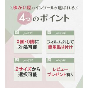 O脚 X脚 矯正 インソール 透明 シリコン ...の詳細画像5