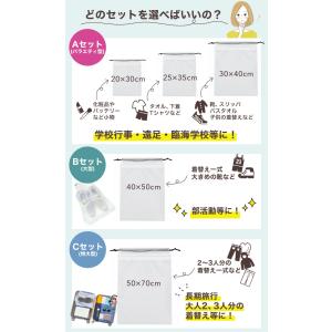 ビニール 巾着袋 旅行用 ポーチ 温泉バッグ ...の詳細画像2