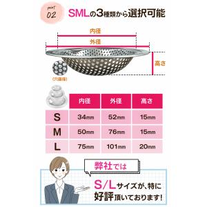 排水口 排水溝 ゴミ受け ステンレス お風呂 ...の詳細画像3