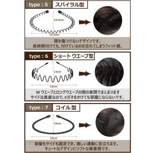 カチューシャ メンズカチューシャ 男女兼用 髪...の詳細画像5