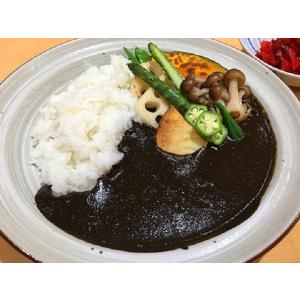 【送料込み!】うま味割烹黒カレー1kg [中辛] (カレー 竹炭)【常温】