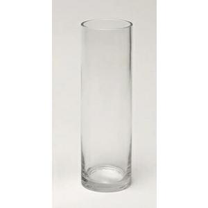 ガラス花瓶 BBG-029 直径8cm×高さ26cm　重量：560g　円筒型 フラワーベース　花瓶 おしゃれ 透明 大型 ガラス フラワーベース 花器 シリンダー 円柱 vase