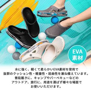 サンダル メンズ ビーチサンダル メッシュ ア...の詳細画像4