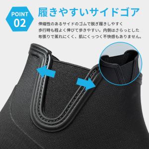 レインブーツ メンズ レインシューズ 雨用シュ...の詳細画像5