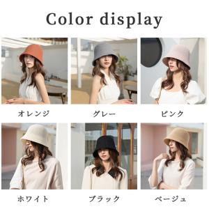 バケットハット レディース 深め 帽子 麦わら...の詳細画像1
