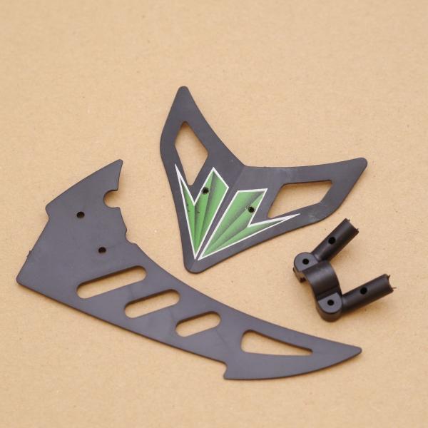 WLtoys V912用 テールフィンセット グリーン V912-27 [平行輸入品]