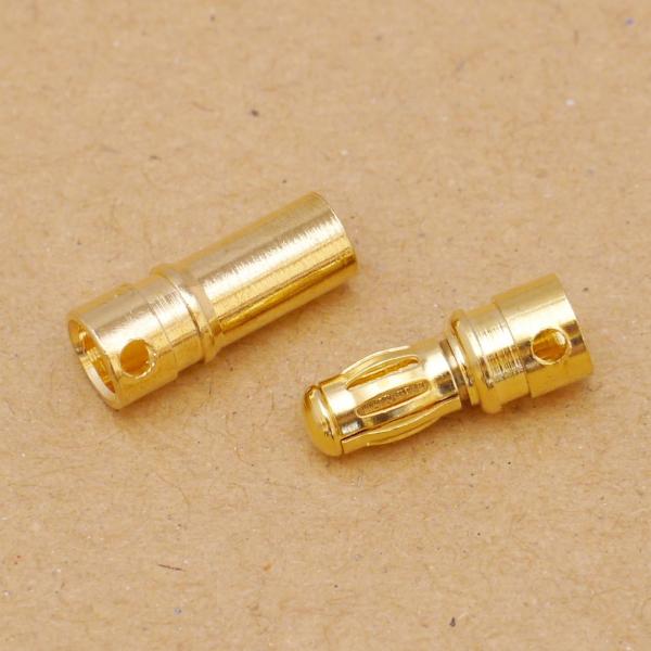 補修パーツ 内径3.5mm バナナタイプコネクタ オスメスセット [平行輸入品]