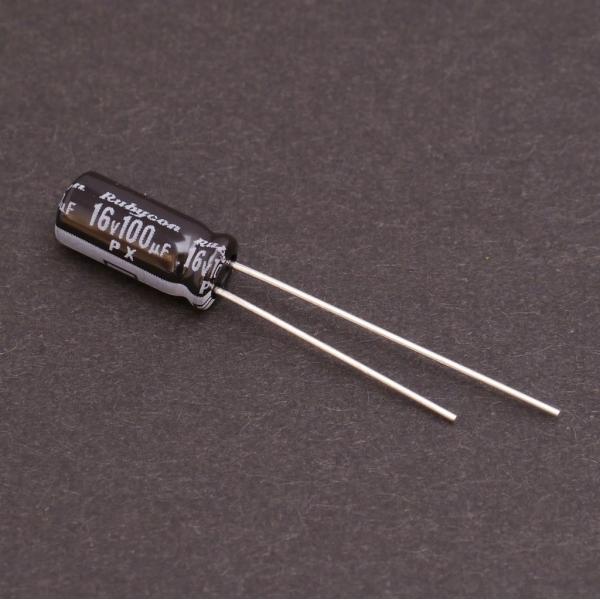 補修パーツ 電解コンデンサー ルビコン 100μF 16V 105℃