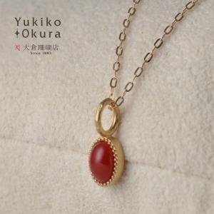 受注生産 できます！K18 血赤珊瑚 オーバル デザインペンダントトップ