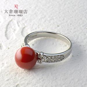血赤珊瑚 指輪 18金イエローゴールドのクラシカル リング (のし等