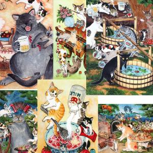 猫のポストカード Cat Chips キャットチップス ポストカード 吉沢深雪