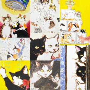 猫のポストカード Cat Chips キャットチップス ポストカード 吉沢深雪