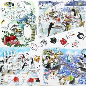 猫のポストカード Cat Chips キャットチップス ポストカード 吉沢深雪