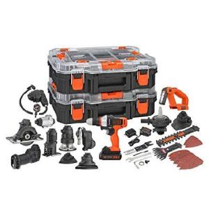 BLACK+DECKER MATRIX 20V MAX Power Tool Kit, Includes Cordless Drill, 12 Attachments and Storage Case (BDCDMT1212KITC1)｜yukinko-03