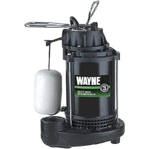 WAYNE CDU790 - 1/3 HP Submersible Cast Iron and Stainless Steel Sump Pump with Integrated Vertical Float Switch - Up to 4,600 Gallons Per Hour - Heavy｜yukinko-03