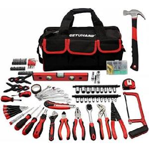 188-Piece Household Tool Kit - GETUHAND General Home/Auto Repair Hand Tool Set, Multi Tool Set with Large Mouth Opening Tool Bag with 15 Pockets｜yukinko-03