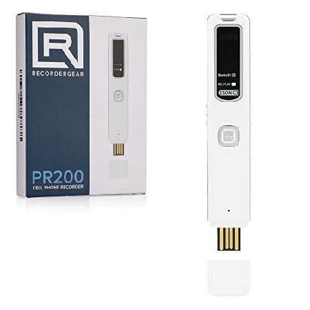 RecorderGear PR200ブルートゥース携帯電話通話録音装置、iPhone＆Android...
