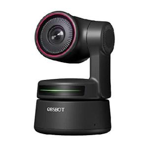 OBSBOT Tiny PTZ 4K Webcam, AI Powered Tracking ＆ Auto-Focus, 4K Video Conference Camera with Dual Omni-Directional Mics, Auto Tracking with 2 axis Gi