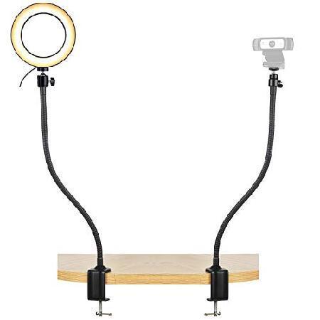 Webcam Streaming Light, Webcam Stand with 6&apos;&apos; Ring...