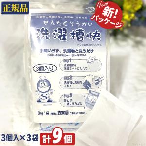 洗濯槽快 洗濯槽 掃除 クリーナー 洗濯爽快 (30g 3袋入り×3セット)