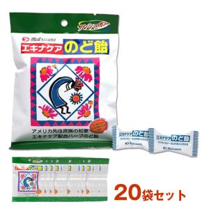 エキナケア のど飴 松浦薬業 ノンシュガー 喉 ノド あめ アメ メントール (52g×15粒 20袋セット)