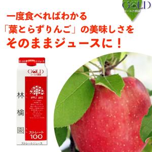 リンゴジュース 青森 パック ストレート 林檎...の詳細画像1