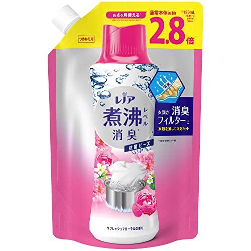 レノア 超消臭 煮沸レベル消臭 抗菌ビーズ リフレッシュフローラル 詰め替え 1,180mL