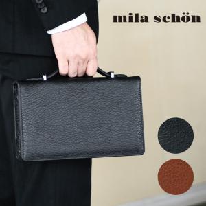 セカンドバッグ メンズ mila schon（ミラショーン）Nero（ネロ）クラッチバッグ