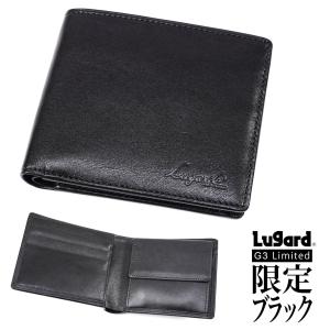 Lugard ラガード G3 ジースリー 二つ折り財布 メンズ 折りたたみ レザー 青木鞄 限定ブラック 通勤 革小物 メンズ 財布 二つ折り 財布  本革｜yukio-labo