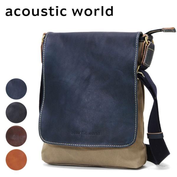 ショルダーバッグ メンズ 軽量 ブランド 日本製 acoustic world アコースティック・ワ...