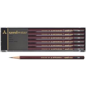 三菱鉛筆 鉛筆 ユニスター 2B 1ダース US2B｜yukiti-store