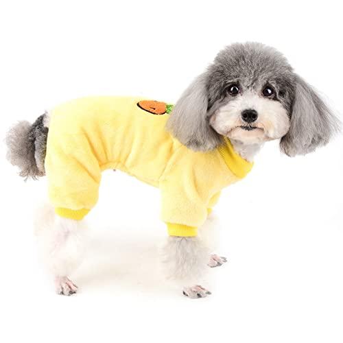 ZUNEA 犬服 秋冬 つなぎ ロンパース 小型犬 パジャマ おしゃれ かわいい ジャケット コート...