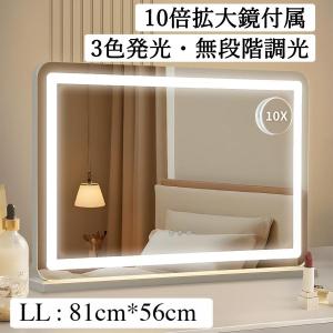 女優ミラー 卓上 ハリウッドミラー ドレッサー 壁掛け 電球 化粧鏡 ライト付き 拡大鏡 LED化粧鏡 卓上ミラー 化粧ミラー LL