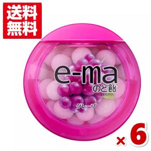 味覚糖 e-maのど飴 容器 グレープ 6入 (ポイント消化) (np) メール便全国送料無料